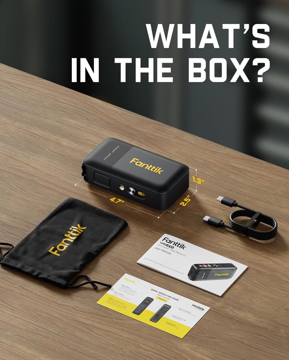 2-in-1 Digital Tape & Laser Measuring Tool | High-Precision Smart Distance Meter