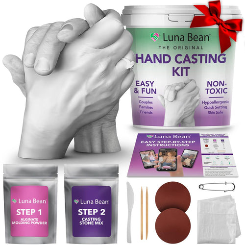 Couples Hand Casting Kit DIY Keepsake Sculpture for Family