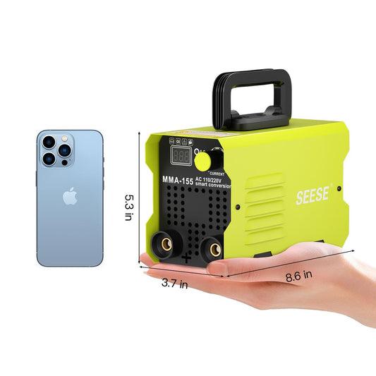 155Amp MINI Portable Welding Machine, Stick Welder, AC 110/220V smart conversion, LED Display Digital Welder, Portable MMA Arc Welder Gift for Thanksgiving,Christmas,New Year
