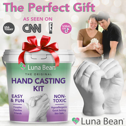 Couples Hand Casting Kit DIY Keepsake Sculpture for Family