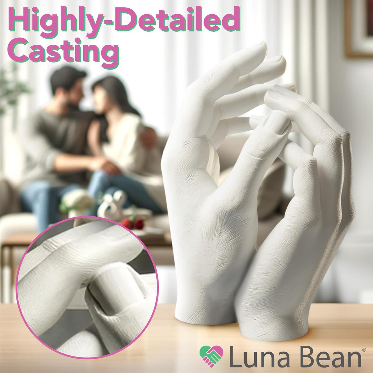 Couples Hand Casting Kit DIY Keepsake Sculpture for Family