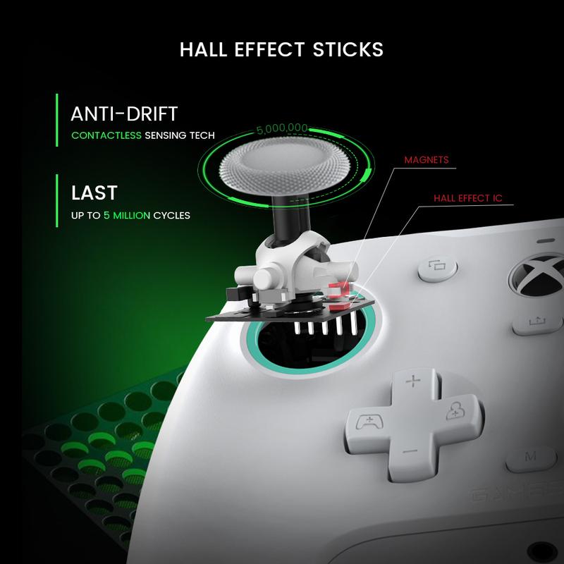 GameSir G7 SE Wired Gaming Controller | Zero-Drift Hall Effect Joysticks for Xbox & PC