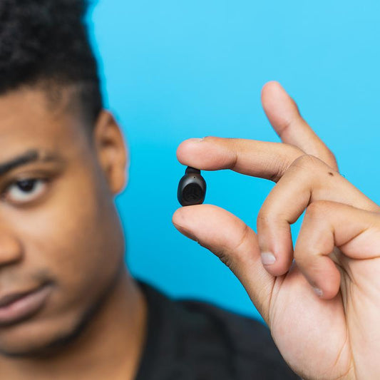 JLab JBuds Mini Earbuds - Smallest Bluetooth Earphones, IP55 Splash/Dust Proof, Custom EQ, Touch Controls, 20HR Battery Life, for iPhone & Android, Compact Design for Travel, Earbuds For Sleeping