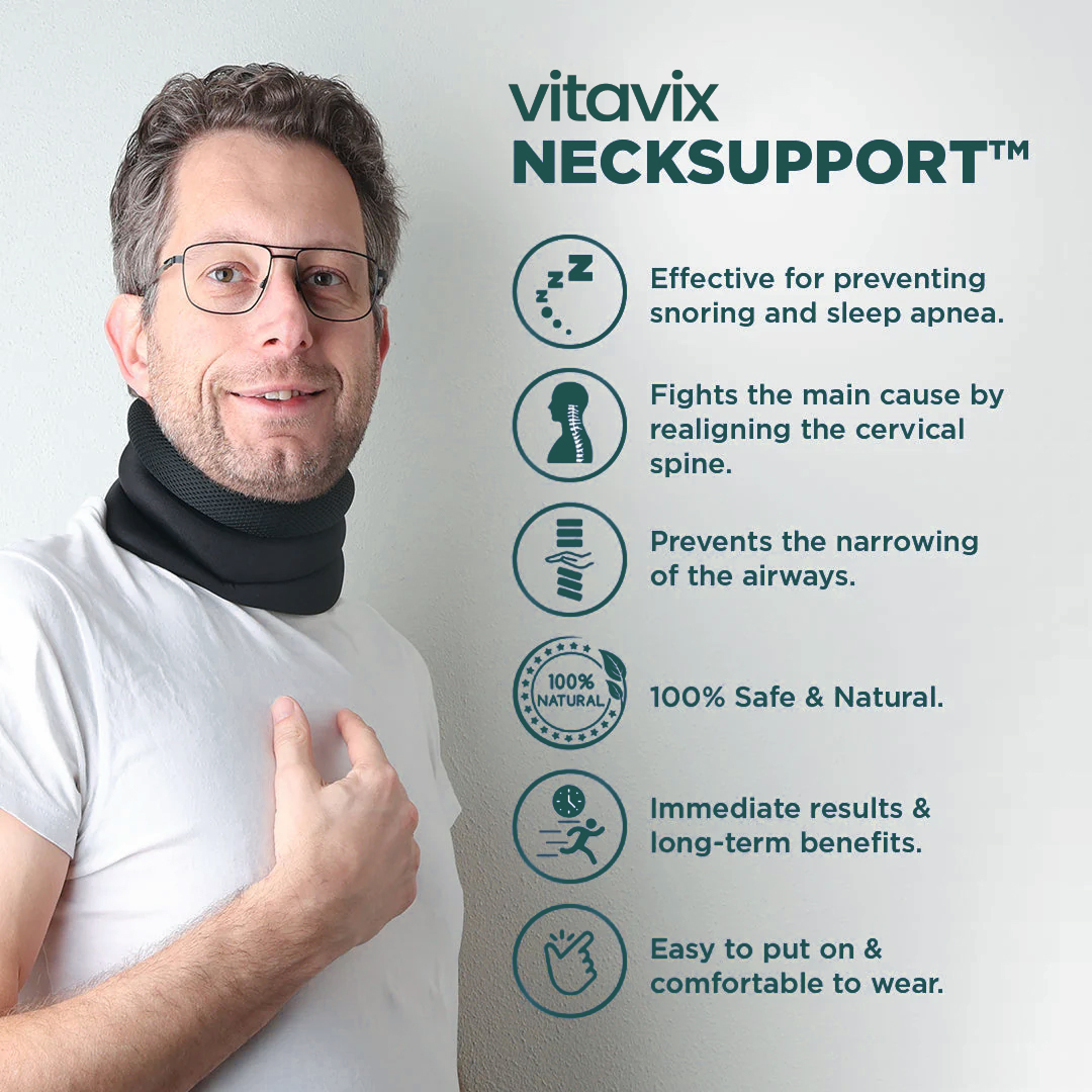 Ergonomic Neck Brace for Snoring & Sleep Apnea Relief